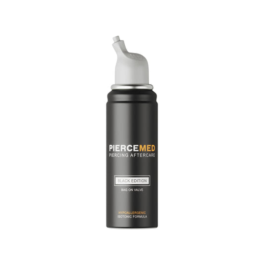 PIERCEMED Black Edition Piercing Aftercare Spray