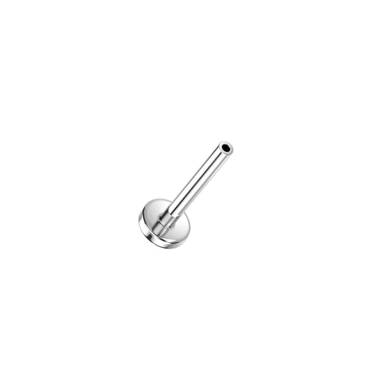 16g Titanium Threadless Push In 4mm Base Flat Back