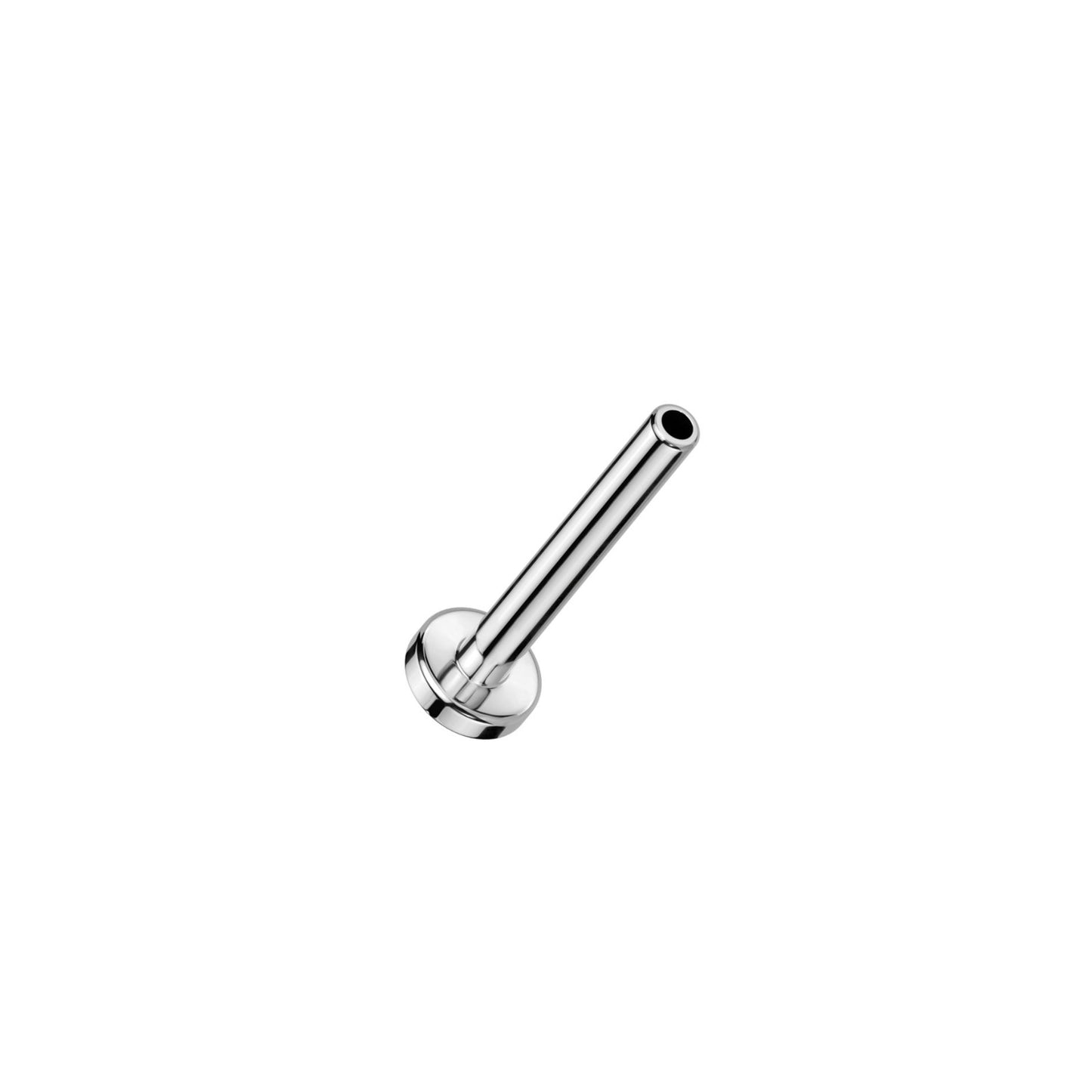 16g Titanium Threadless Push In 2.5mm Base Flat Back
