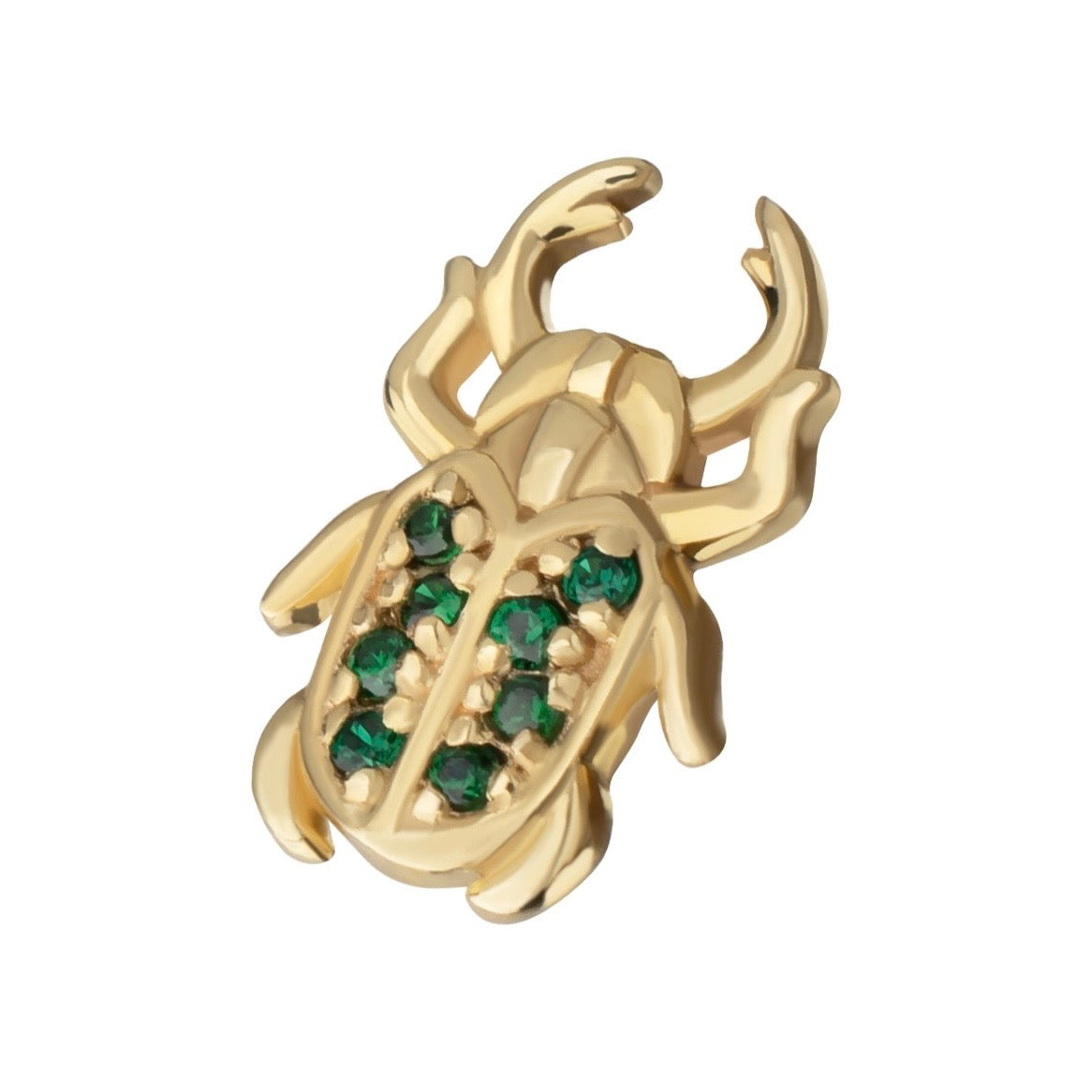 14K Gold Beetle Top
